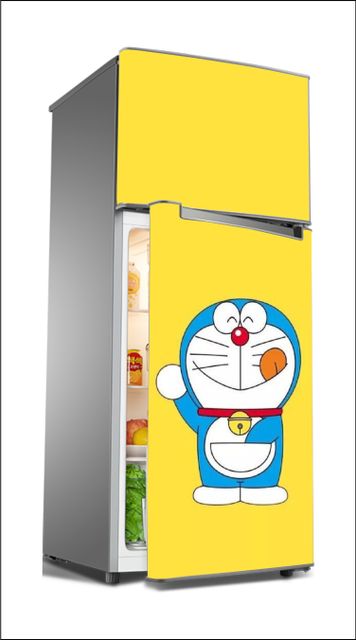 wildartcreation 60 cm DoraemonLarge Single Door Fridge And Decal