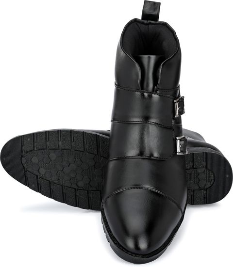 Vellinto Monk Strap For Men (Black , 7) - Image 7