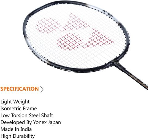 YONEX ZR 100 Light Black Strung Badminton Racquet (Pack of: 2, 95 g) - Image 6