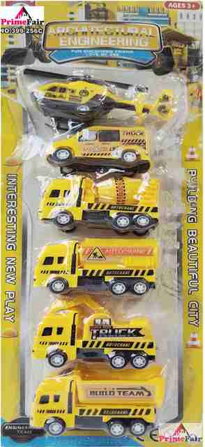 PRIMEFAIR Plastic Construction Truck, Pack of 6, Multicolor - Image 3