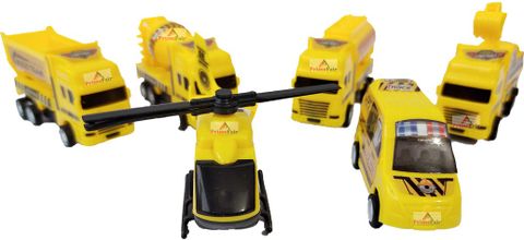 PRIMEFAIR Plastic Construction Truck, Pack of 6, Multicolor - Image 5