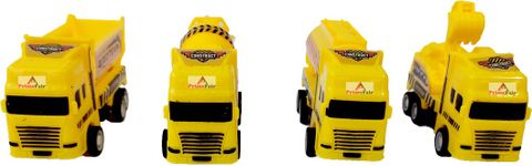 PRIMEFAIR Plastic Construction Truck, Pack of 6, Multicolor - Image 4