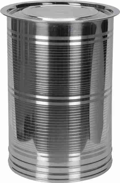KECHZY Stainless Steel Kothi Stainless Steel Kothi/Drum for Storing Water/Heavy Duty, Leak Proof, Corrosion Resistance Container for Kitchen Storage/Atta Drum, Water Pawali/Kothi Drum for Grains (40 Liters, Silver) 40 L Drum (Silver, Pack of 1) - Image 2