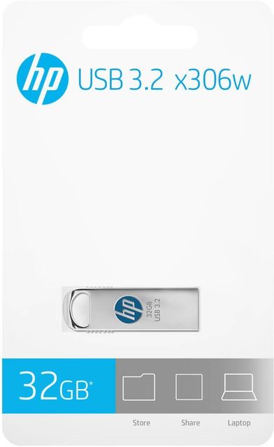 HP x306w 32 GB Pen Drive Compatible with Desktop Computer, Laptop, Mobile USB 3.1 Metal Case (Silver) - Image 6