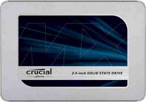 【Crucial】MX500 500GB【SSD】 Crucial MX500 500 GB Desktop, Servers Silver SATA Internal Solid