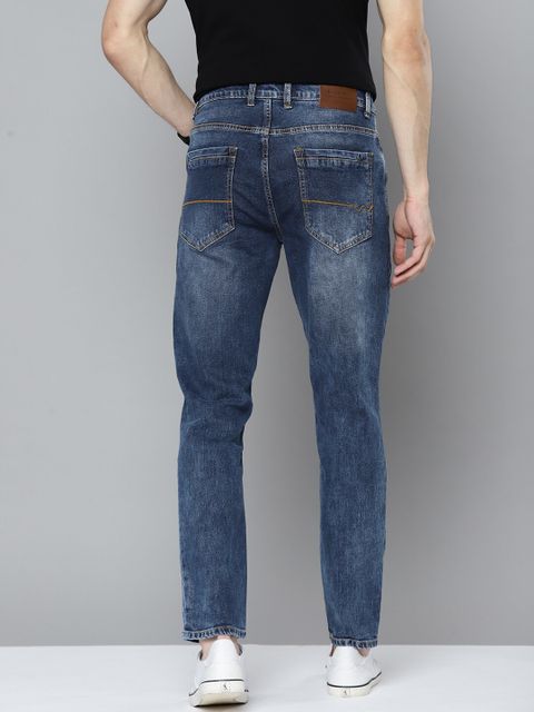 Mast & Harbour Men Regular Mid Rise Blue Jeans - Image 7