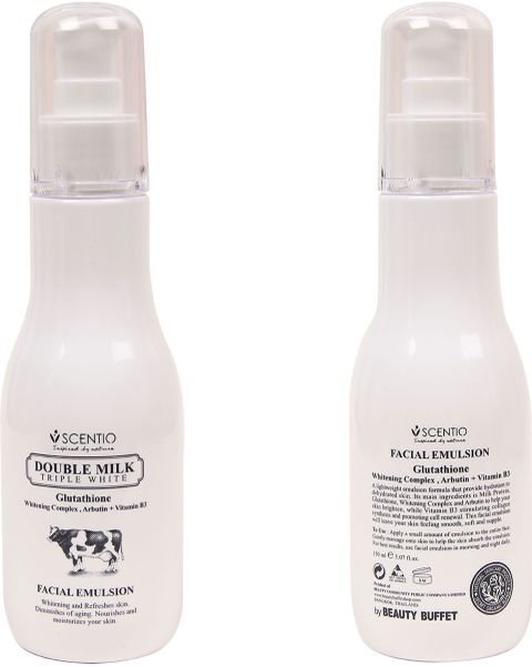 double milk triple white glutathione facial emulsion SCENTIO Glutathione reductase