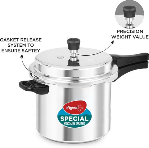 Pigeon Special 7.5L Induction Bottom Aluminium Pressure Cooker - Image 7