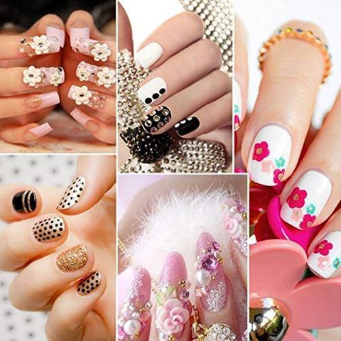 D.B.Z. ® Nail Art Kit ( 74 Pieces ) Bottles Glitter - Price in
