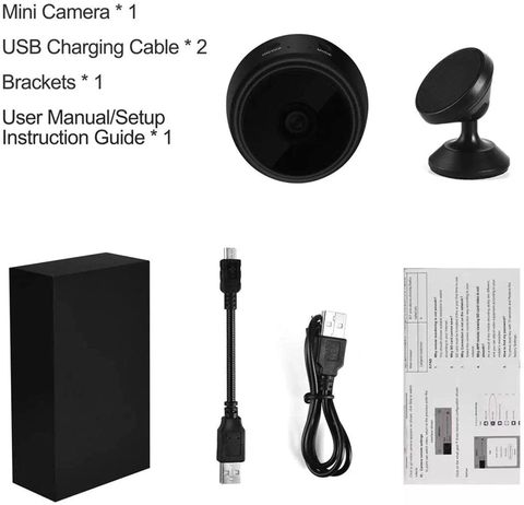 Bzrqx Mini Wireless WiFi HD 1080P Portable Home Security Cameras Sports and Action Camera (Black, 12 MP) - Image 6