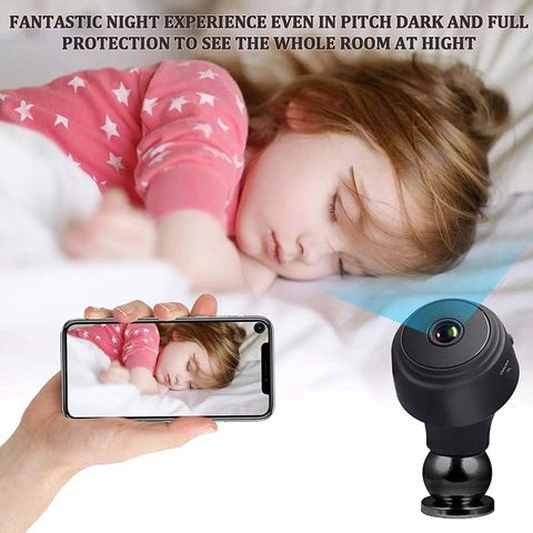 Bzrqx Mini Wireless WiFi HD 1080P Portable Home Security Cameras Sports and Action Camera (Black, 12 MP) - Image 4