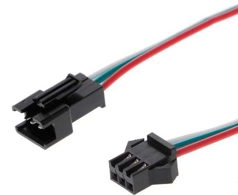 SK Electronics 10 Pair 3PIN Plug Male to Female with 150mm Electric Wire Connector Adapter Strip LED connector Wire Connector (Multicolor, Pack of 20) - Image 6