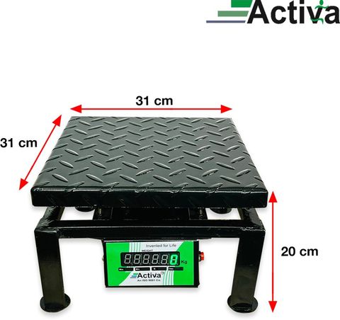 ACTIVA 100kg Double Display Weighing Scale, Black - Image 6