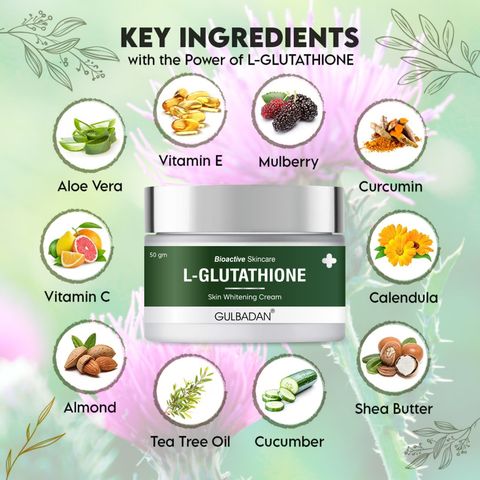 glutathione cream in india GULBADAN L- Face for Skin Brightening, Whitening & Anti Ageing carnosine and vitamin E NEWest Dispensary Size:Pack of 1 BPC-157 | Omega Biologics