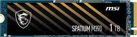 MSI SPATIUM 1 TB Desktop Black M.2 Internal Solid State Drive (SSD