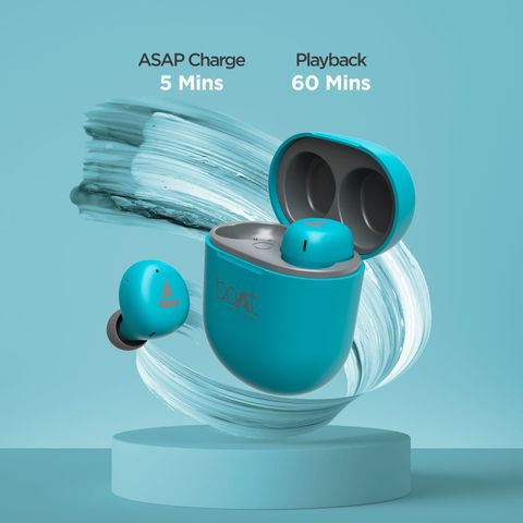 boAt Airdopes 381 True Wireless Earbuds (Teal Blue) - Image 4