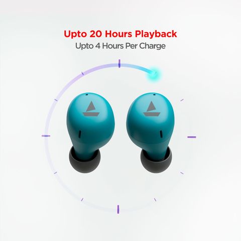 boAt Airdopes 381 True Wireless Earbuds (Teal Blue) - Image 3