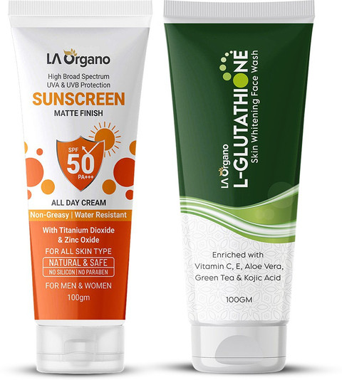 la organo glutathione skin whitening cream L- Face Wash & Sunscreen Matte Finish All Day for Men & Women Price in India Zeylamu 脂質體穀胱甘肽軟膠囊 Liposomal Glutathione