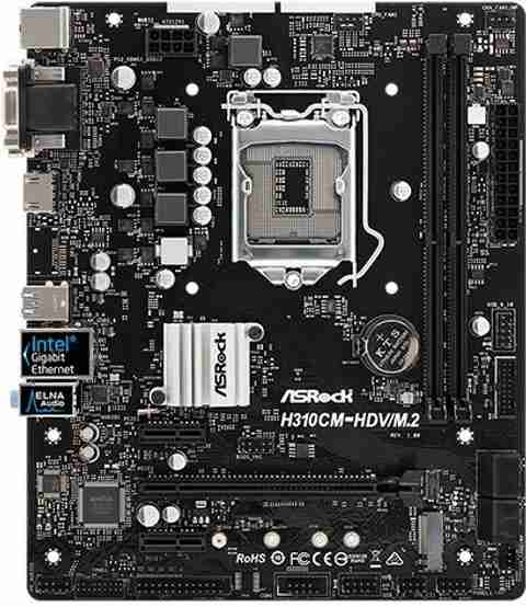 ASRock H310CM-HDV/M.2 LGA1151Socket Micro-ATX Intel H310 Chipset