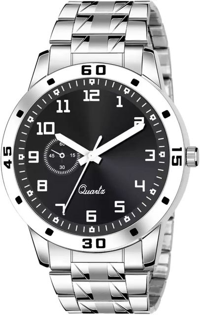 Csamon Analog Watch Black Dial Chain Strap for Men - Image 3