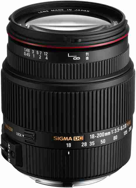 SIGMA ZOOM 18-200mm 1:3.5-6.3 DC （良品） sigma-18-200mm-f-3-5-6-3-ii-dc