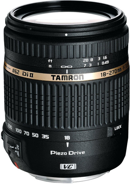 Tamron 18-270 mm F/3.5-6.3 Di II VC PZD Telephoto Zoom Lens