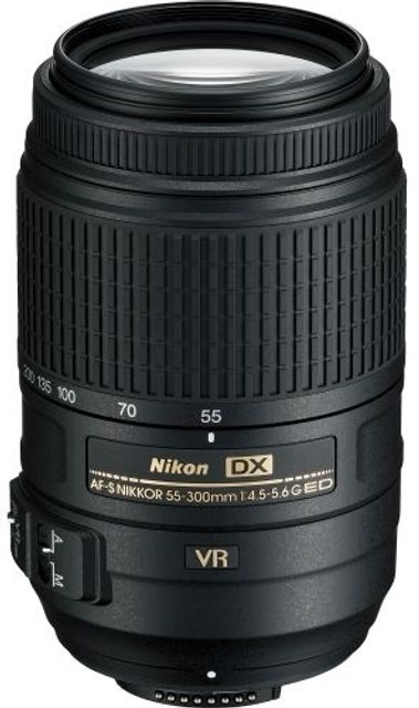 ニコン DX 55-300mm F4.5-5.6G ED VR #21070 NIKON AF-S DX NIKKOR 55 - 300 mm f/4.5-5.6G ED VR Telephoto Zoom
