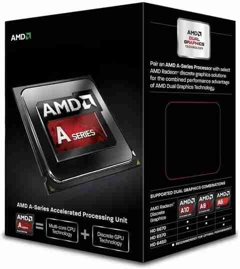 CPU AMD A-Series A10-6800k CPU AMD A10-6800K Quad Core 4.1 GHz FM2 Socket 4 Cores Desktop