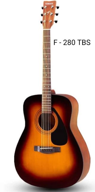 YAMAHA F - 280 TBS WITH COVER , BELT , STRING SET , CAPO , PICK Acoustic Guitar Rosewood Rosewood (Brown) - Image 6