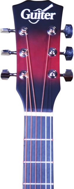Guiter 38IN-CG Acoustic Guitar with Pickup ,Truss Rod,& Starter kit, Linden & Rosewood Acoustic Guitar Linden Wood Rosewood Right Hand Orientation (Red) - Image 6