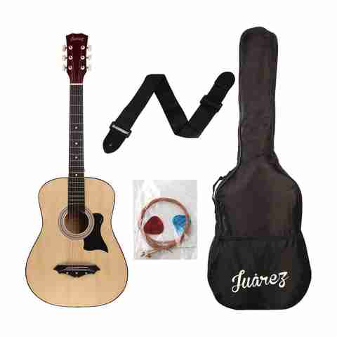 Juarez JRZ38C/NAT Acoustic Guitar Linden Wood Ebony Right Hand Orientation (Natural) - Image 5
