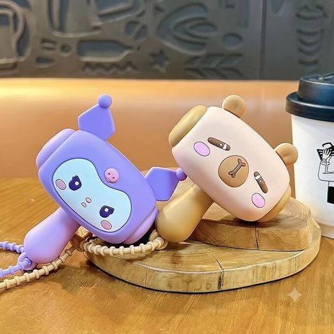 ORVENIX Cute Cartoon Mini Toy Hammer Keychain for Kids, Girls & Anime (Purple) (Purple) - Image 7