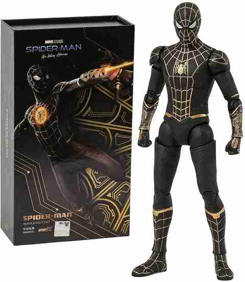 FOZZO-SK New SpiderMan Black Suit Action Figure Accessories