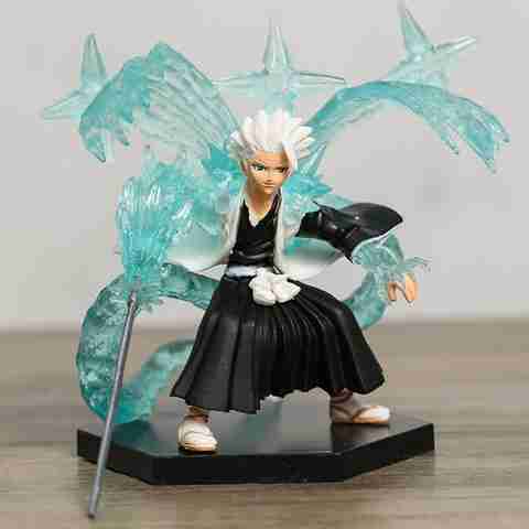 ToonyVerse Anime Anime Figure Hitsugaya Toshiro Figures - 4Inch Cartoon Statues Figure Doll Model (Multicolor) - Image 2