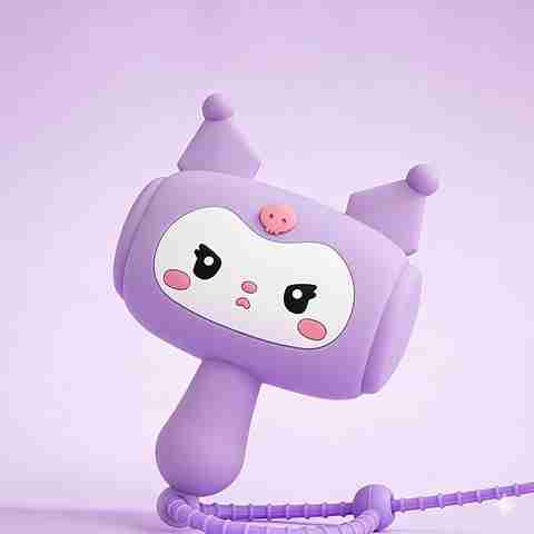 ORVENIX Cute Cartoon Mini Toy Hammer Keychain for Kids, Girls & Anime (Purple) (Purple) - Image 5