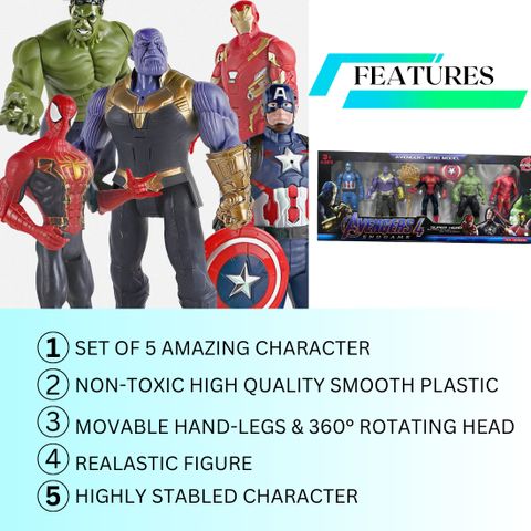 ZN STORE Marvel Avengers Action Figure Toy Multicolor - Image 8