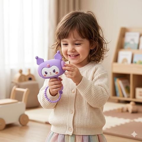 ORVENIX Cute Cartoon Mini Toy Hammer Keychain for Kids, Girls & Anime (Purple) (Purple) - Image 6