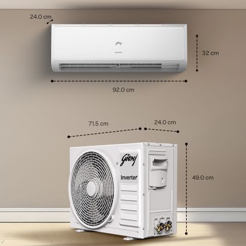 Godrej 2026 Model 1.5 Ton 3 Star Split Inverter with 5-in-1 convertible | AI Powered| Heavy Duty Cooling at 52 degree celsius|i-Sense technology AC (HIC 18Q3TH, White) - Image 7