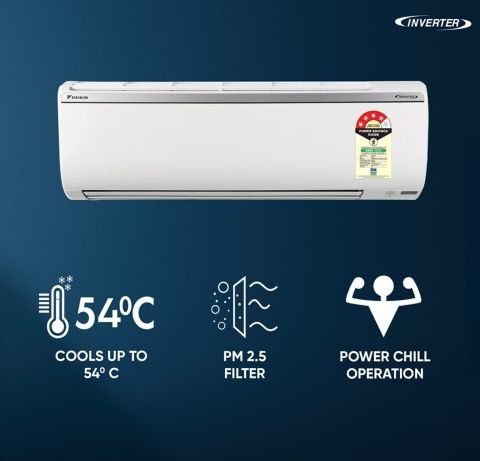 Daikin 2026 Model 1.42 Ton 4 Star Split Inverter AC (FTKP50XV16VKA+RKP50XV16VKA, White) - Image 6