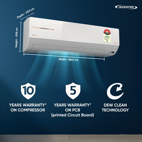 Daikin 2026 Model 1 Ton 5 Star Split Inverter AC (MTKM35XV16VAA RKM35XV16VAA, White) - Image 7
