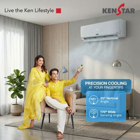 Kenstar 2026 Model 1 Ton 3 Star Split Inverter 5-in-1 Convertible with Rapid Cool Technology AC (103IPG26WKS, White) - Image 8