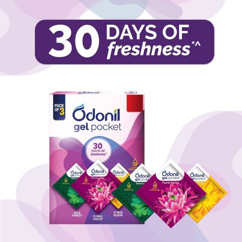 Odonil Bathroom Air Freshener Gel Pocket -30g (10gx3) |Instant & Long Lasting Fragrance Blocks Bathroom Air Freshener Gel Pocket -30g (10gx3) |Instant & Long Lasting Fragrance (30 g) - Image 8