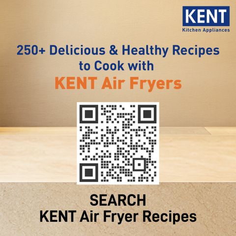 KENT Digi Plus Air Fryer 4L & 1300W | Fry, Grill, Roast & Bake | Digital Display & Touch Control Panel | Rapid Heating | 80% Less Oil Usage | High Temperature & Uniform Heating | Black Air Fryer (4 L) - Image 6
