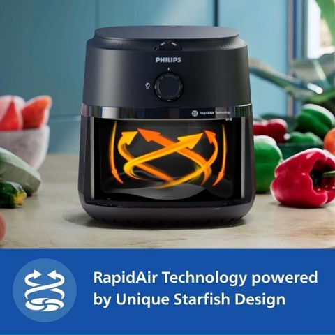PHILIPS NA120/00 with uses up to 90% less fat, 1500W, with Rapid Air Technology Air Fryer (4.2 L) - Image 6