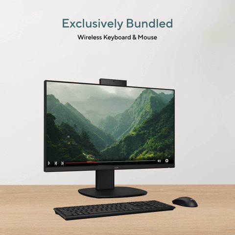 ASUS AiO V400 Series,(2026) with Office 2024 + M365 Basic*, (i3 14th Gen) Core 3 (8 GB DDR5/256 GB SSD/Windows 11 Home/23.8 Inch Screen/V440VAB-KBC3005WS) (Black) - Image 6