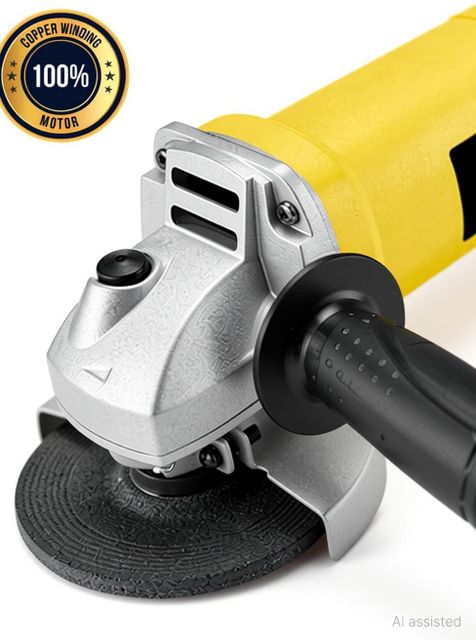 Gadariya King ZX 801 4-Inch/100MM 850-Watt Angle Grinder Yellow
