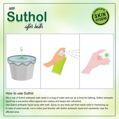 BOROLINE SUTHOL Neem 200 ml X 3 | Stops Irritations, Prickly Heat, Itching Antiseptic Liquid (200.0 ml x Pack of 3) - Image 7