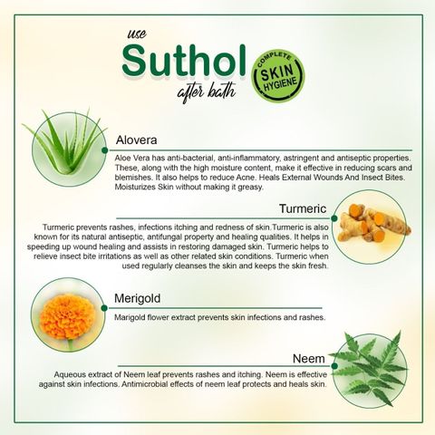 BOROLINE SUTHOL Neem 200 ml X 3 | Stops Irritations, Prickly Heat, Itching Antiseptic Liquid (200.0 ml x Pack of 3) - Image 6