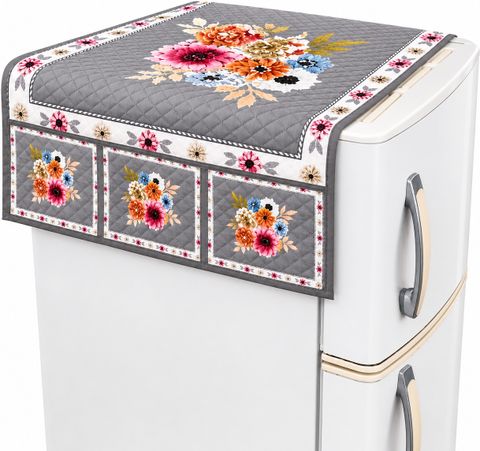 HFH@DECOR Refrigerator Cover (Width: 99 cm, Grey) - Image 8