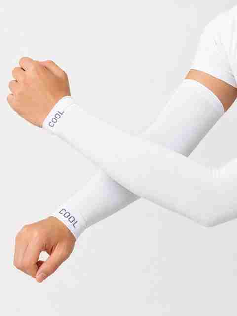 NaariFit UV Protection Arm Sleeves (White, Pack of 1 Pair) - Image 2